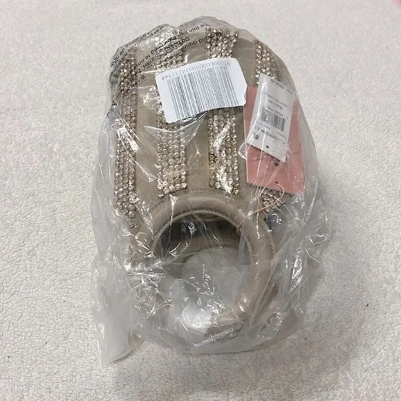 Cult Gaia Taryn Embellished Top Handle Bag in Sand Dollar - Picture 10 of 10